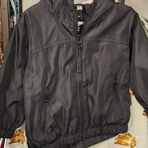 Little Bipsy Black Hooded Kids Rain Jacket